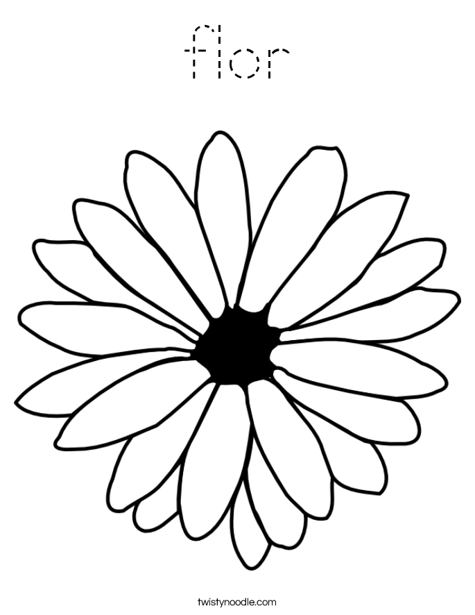 flor Coloring Page