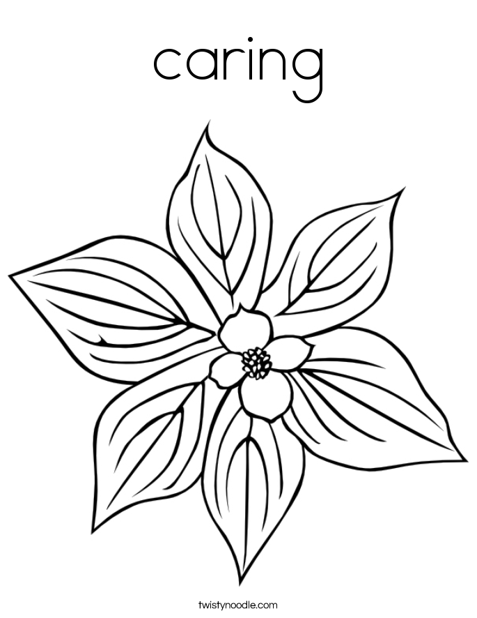 caring Coloring Page