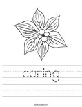 caring Worksheet