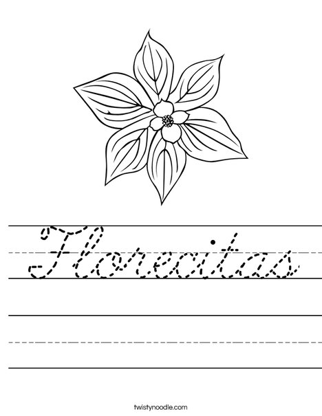 My Flower Worksheet