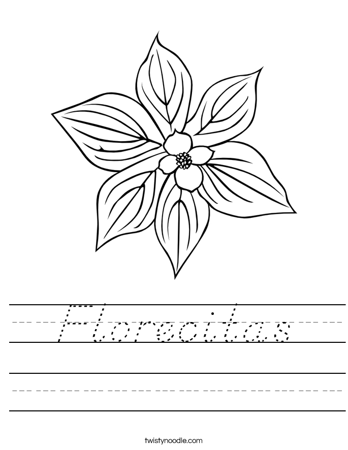 Florecitas Worksheet