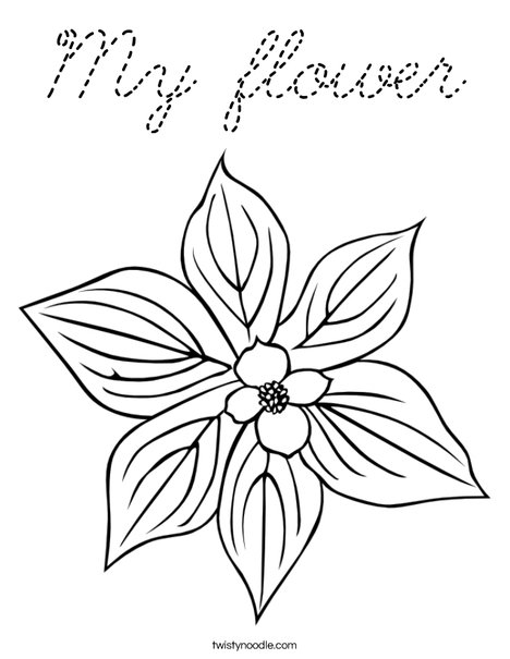 My Flower Coloring Page