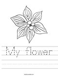 My flower Worksheet