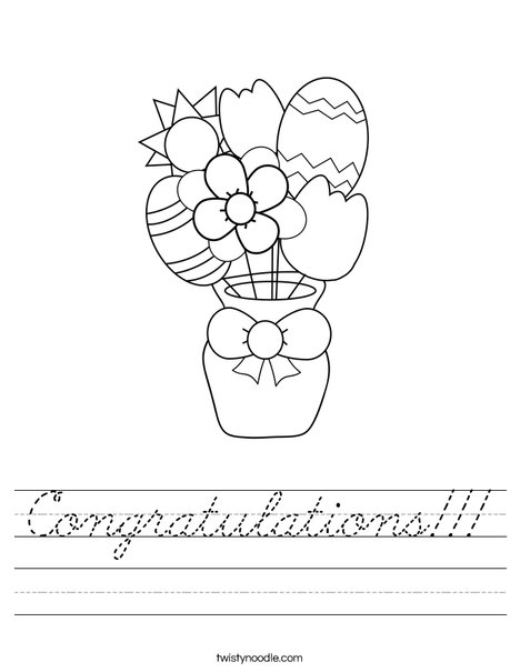 Easter Flowers Worksheet