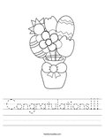Congratulations!!! Worksheet