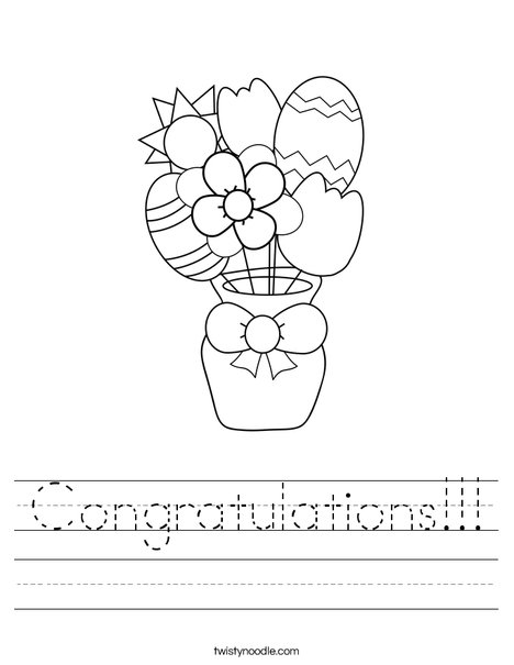 Easter Flowers Worksheet
