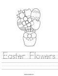 Easter Flowers Worksheet