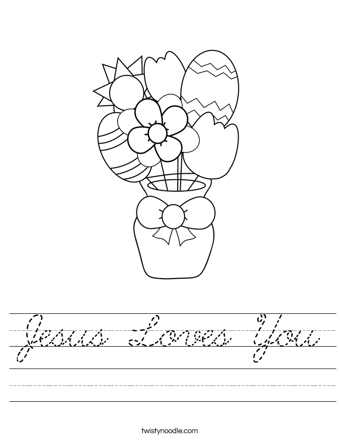 Jesus Loves You Worksheet