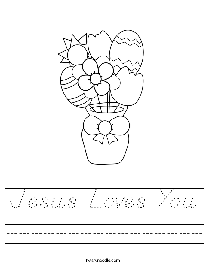 Jesus Loves You Worksheet