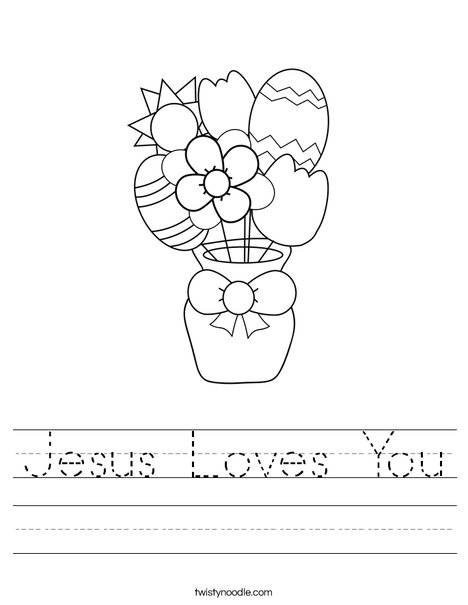 Easter Flowers Worksheet