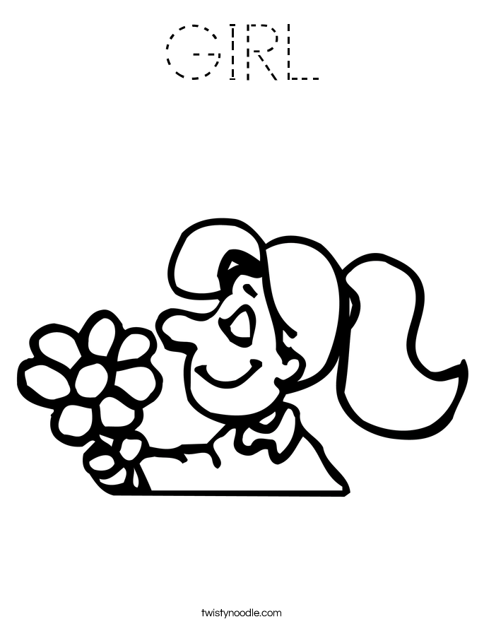 GIRL Coloring Page