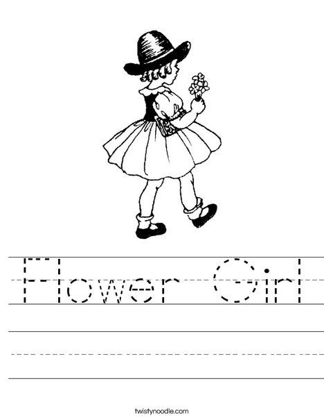 Flower Girl1 Worksheet