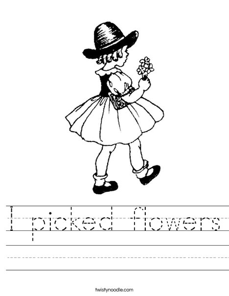 Flower Girl1 Worksheet