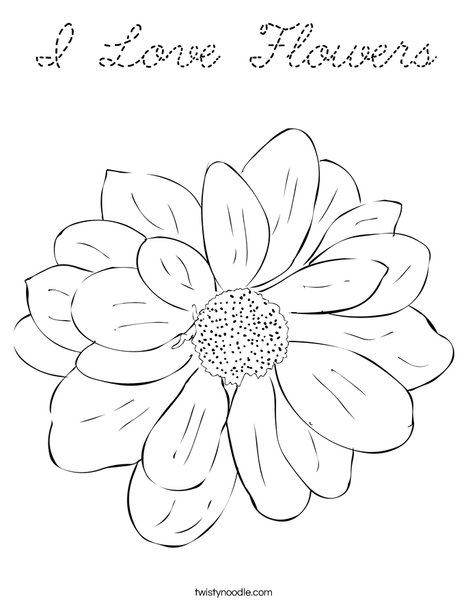 Flower Coloring Page