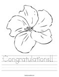 Congratulations!!  Worksheet