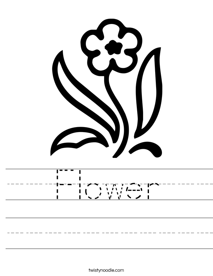 Flower Worksheet