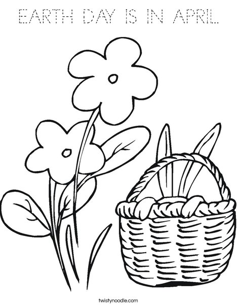 Happy Spring! Coloring Page