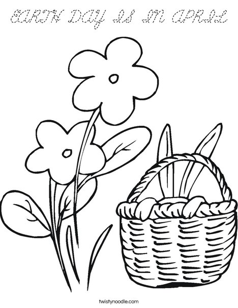 Happy Spring! Coloring Page