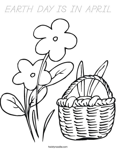 Happy Spring! Coloring Page