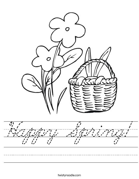 Happy Spring! Worksheet