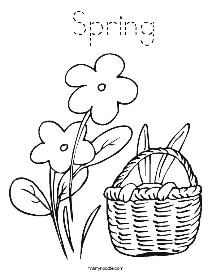  Spring Coloring Page