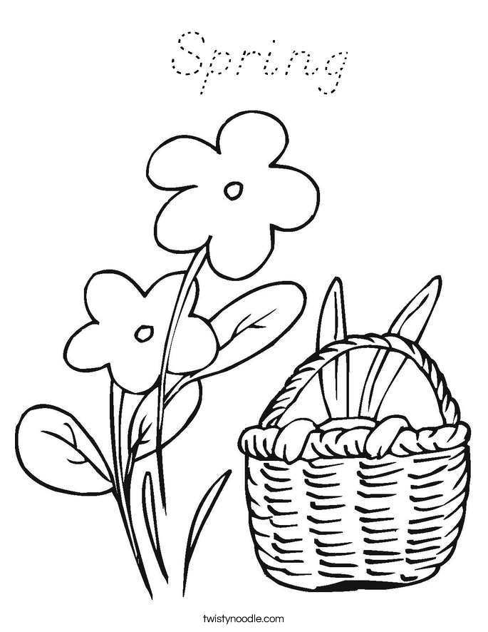  Spring Coloring Page