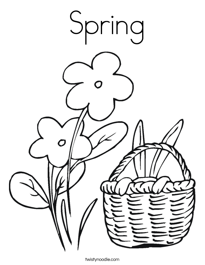  Spring Coloring Page