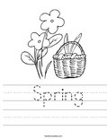  Spring Worksheet