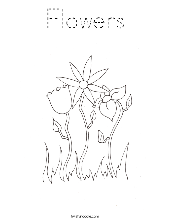 Flowers Coloring Page