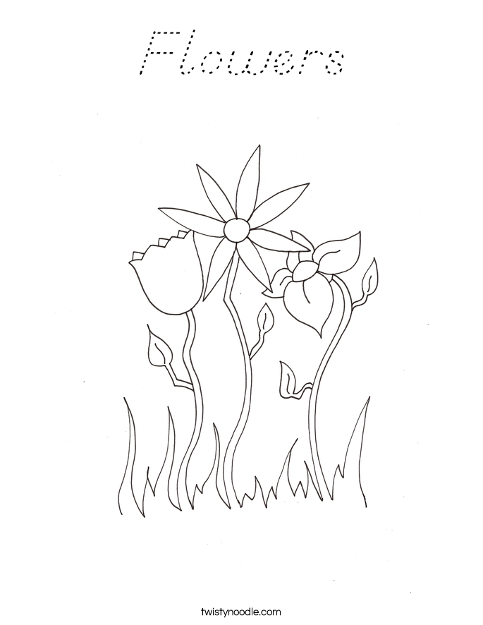 Flowers Coloring Page