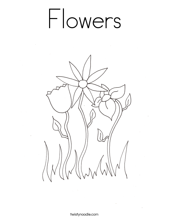 Flowers Coloring Page