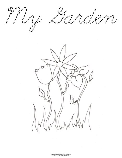 Spring Flowers Coloring Page