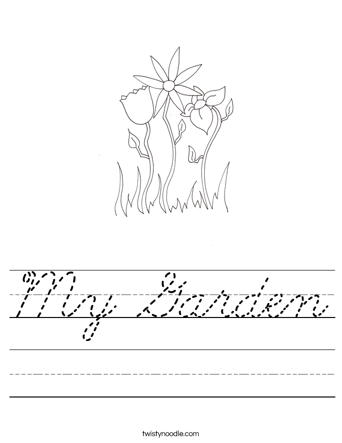 My Garden Worksheet