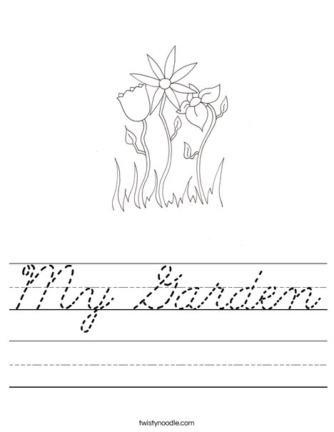 Spring Flowers Worksheet