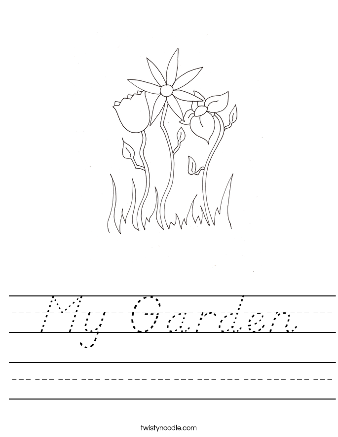 My Garden Worksheet