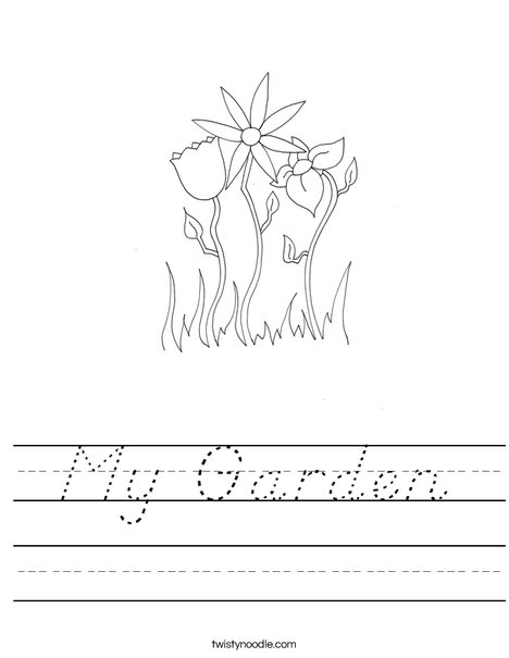 Spring Flowers Worksheet