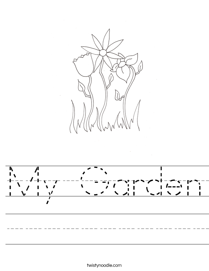 My Garden Worksheet