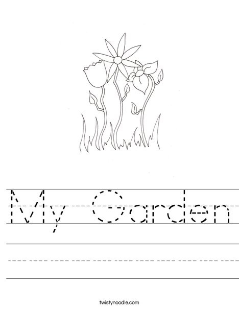 Spring Flowers Worksheet