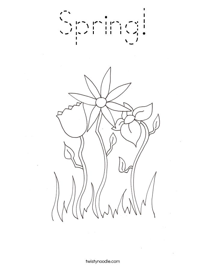 Spring! Coloring Page