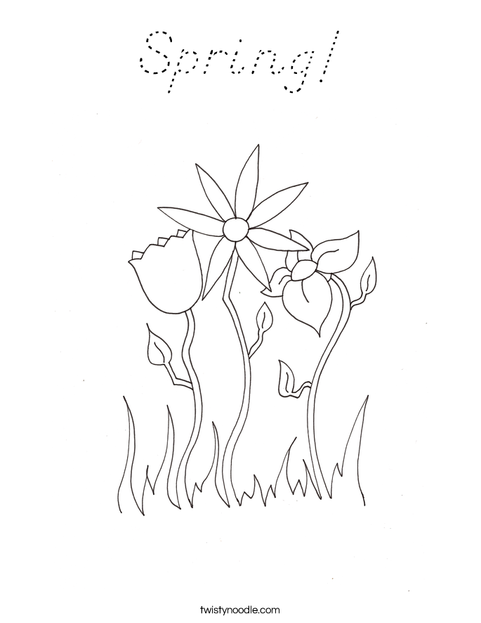 Spring! Coloring Page