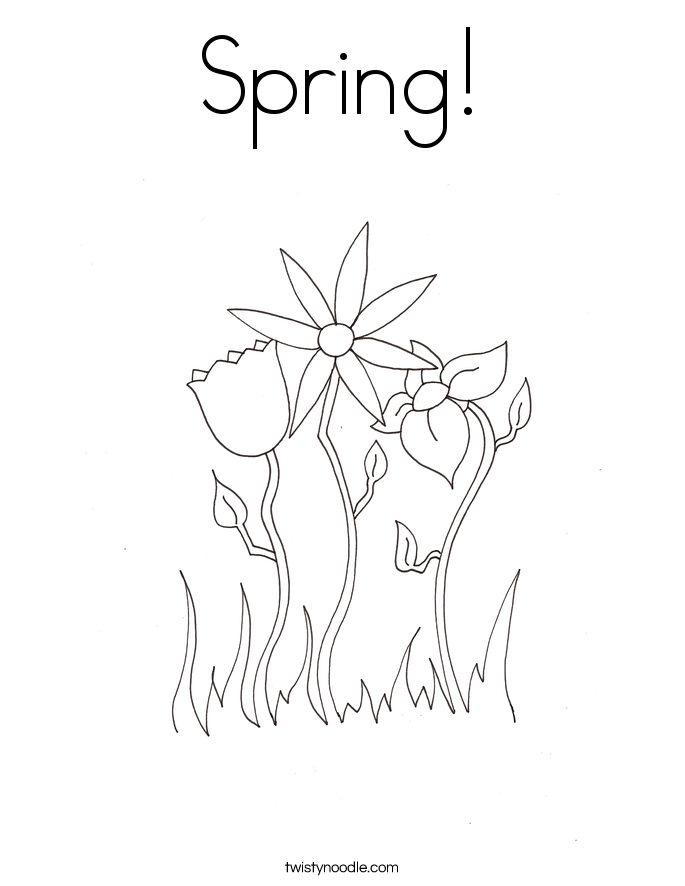 Spring! Coloring Page