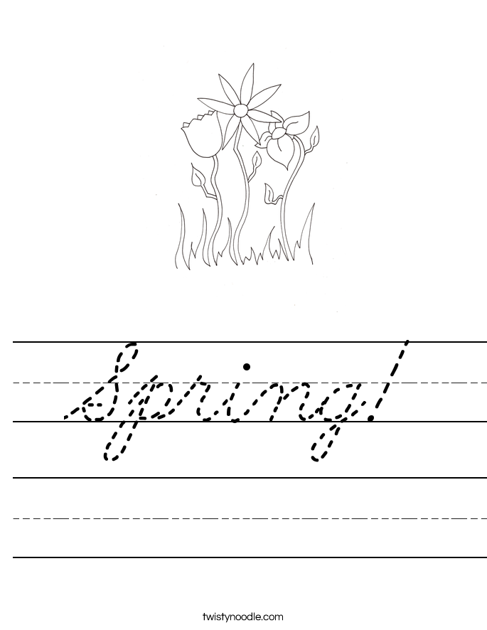 Spring! Worksheet