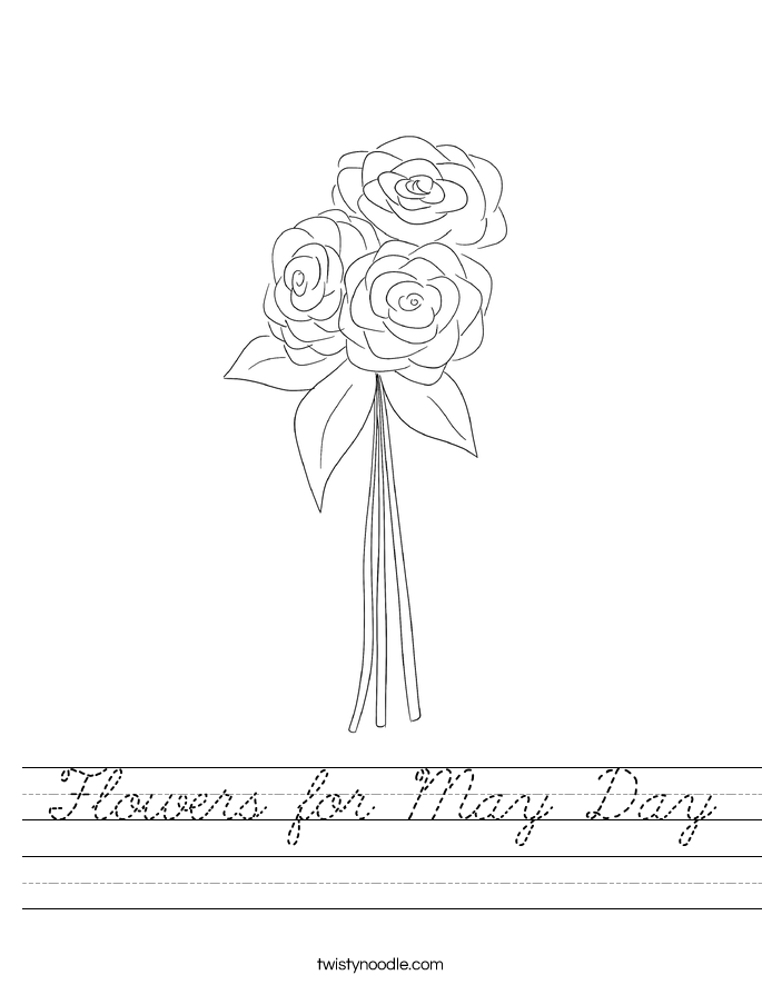 Flowers for May Day Worksheet