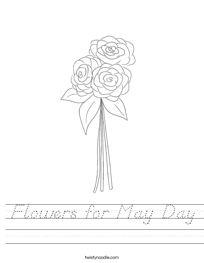 Flowers for May Day Worksheet