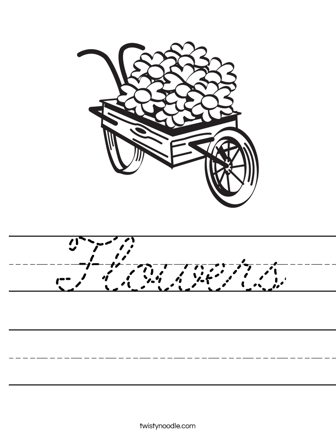 Flowers Worksheet