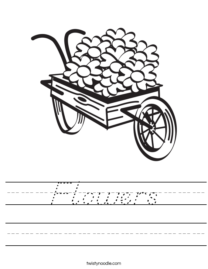 Flowers Worksheet