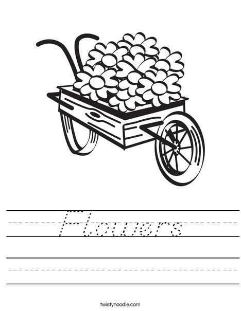 Flowers in a Wagon Worksheet