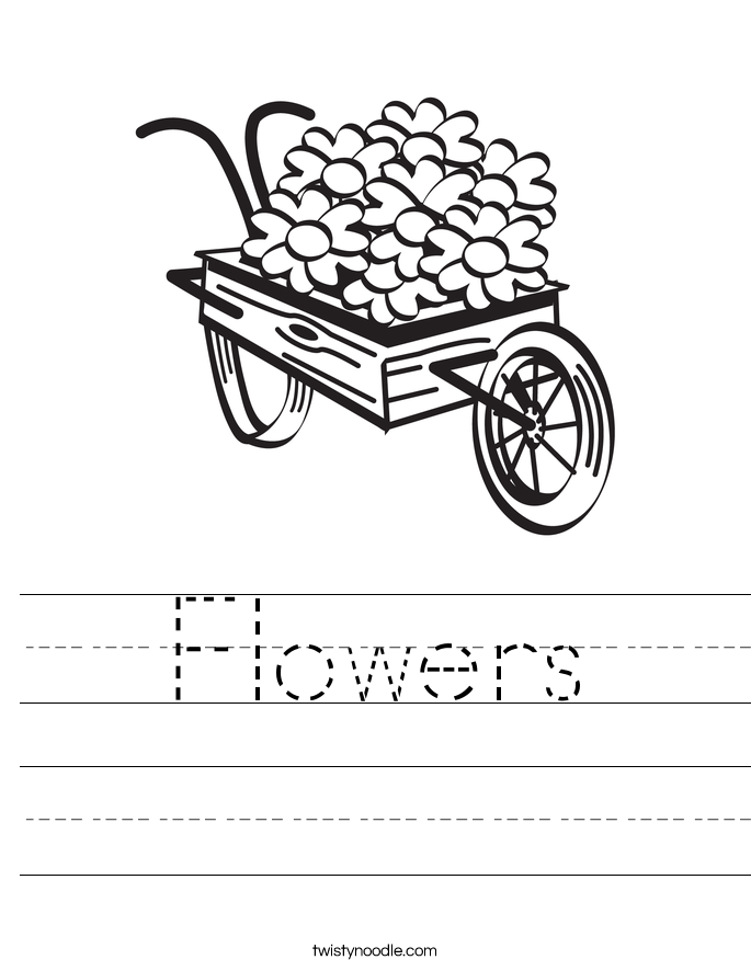 Flowers Worksheet