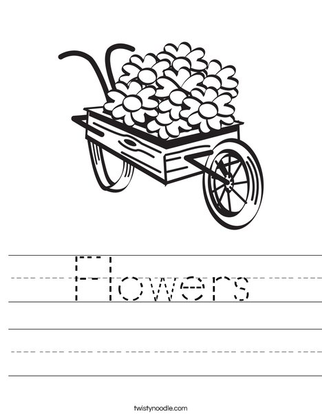 Flowers in a Wagon Worksheet