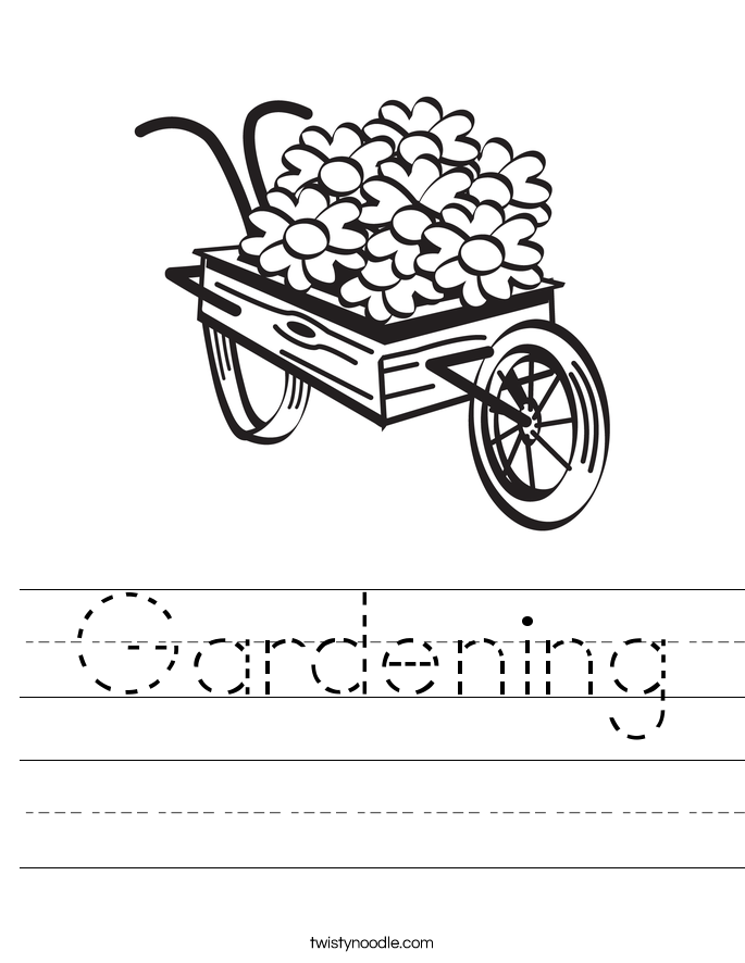 Gardening Worksheet